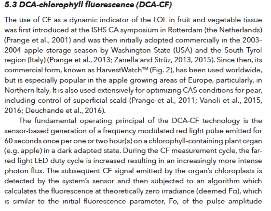 Advances in CA storage of horticultural produce. DeLong and Prange 2020